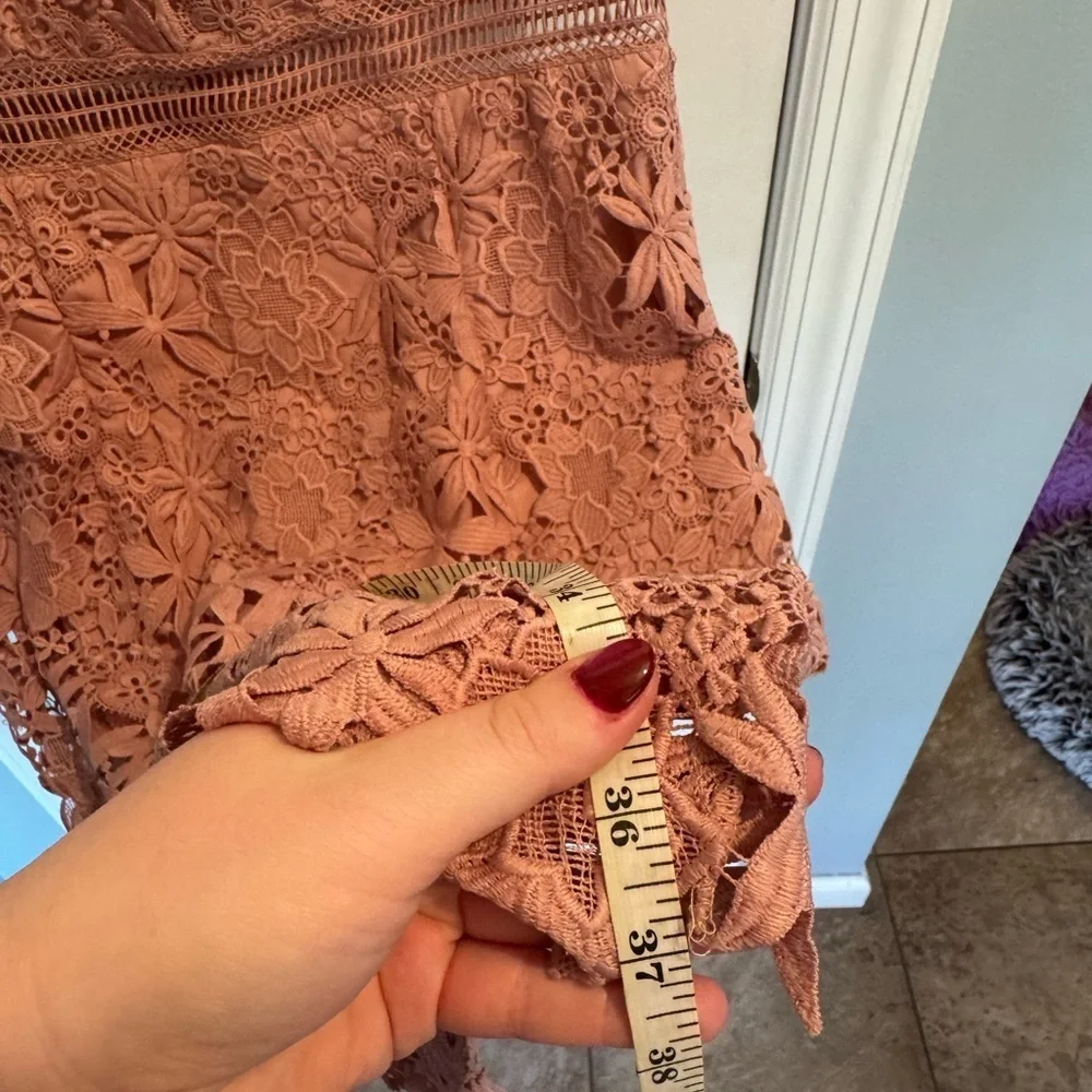 NWT Bardot Lace Mini Dress in Mauve